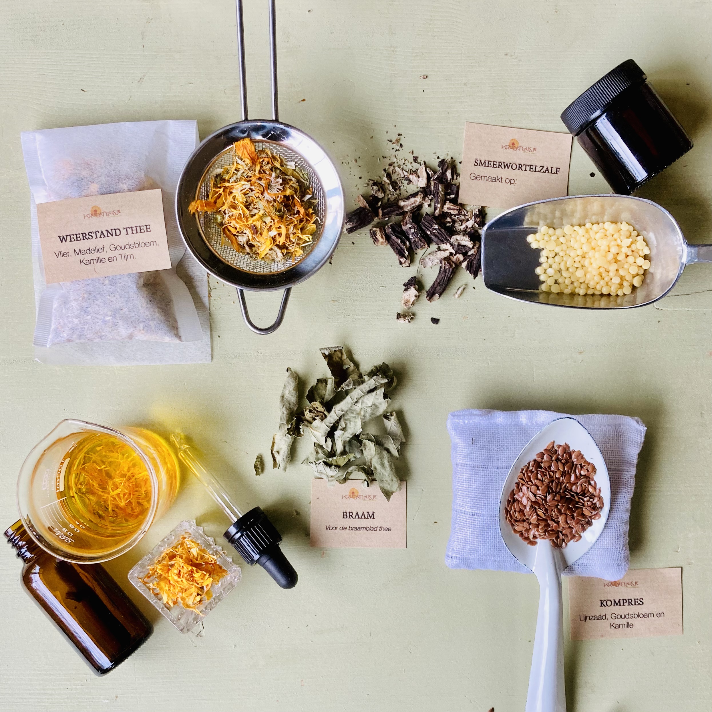 Reisapotheek vol kruiden